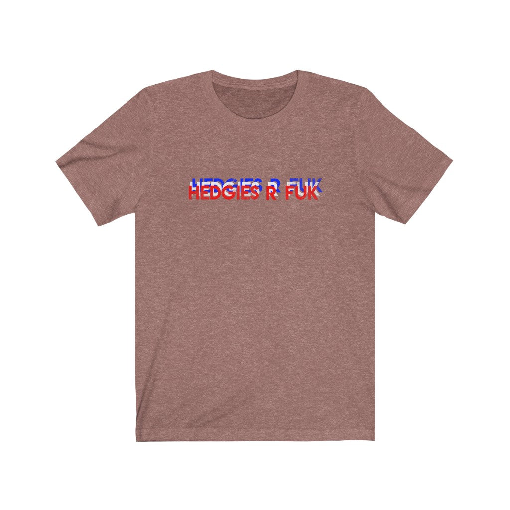 Hedgies R Fuk 3 Color Block Unisex Jersey Short Sleeve Tee - WallStreet Autist