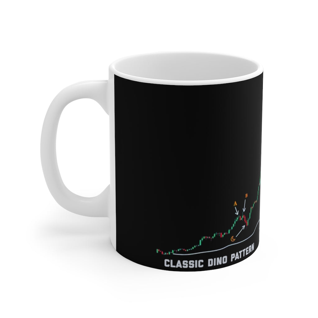 Classic Dino Pattern Mug - WallStreet Autist