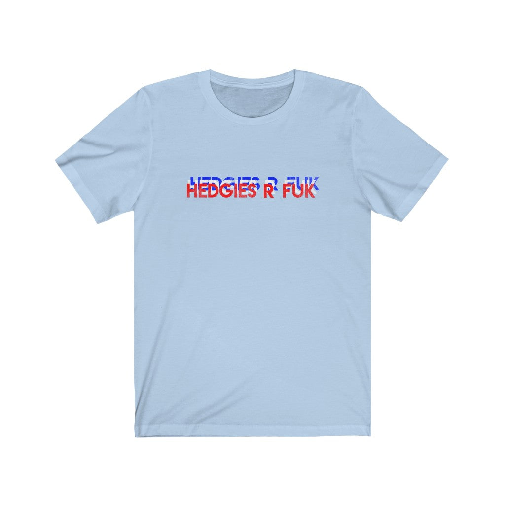 Hedgies R Fuk 3 Color Block Unisex Jersey Short Sleeve Tee - WallStreet Autist