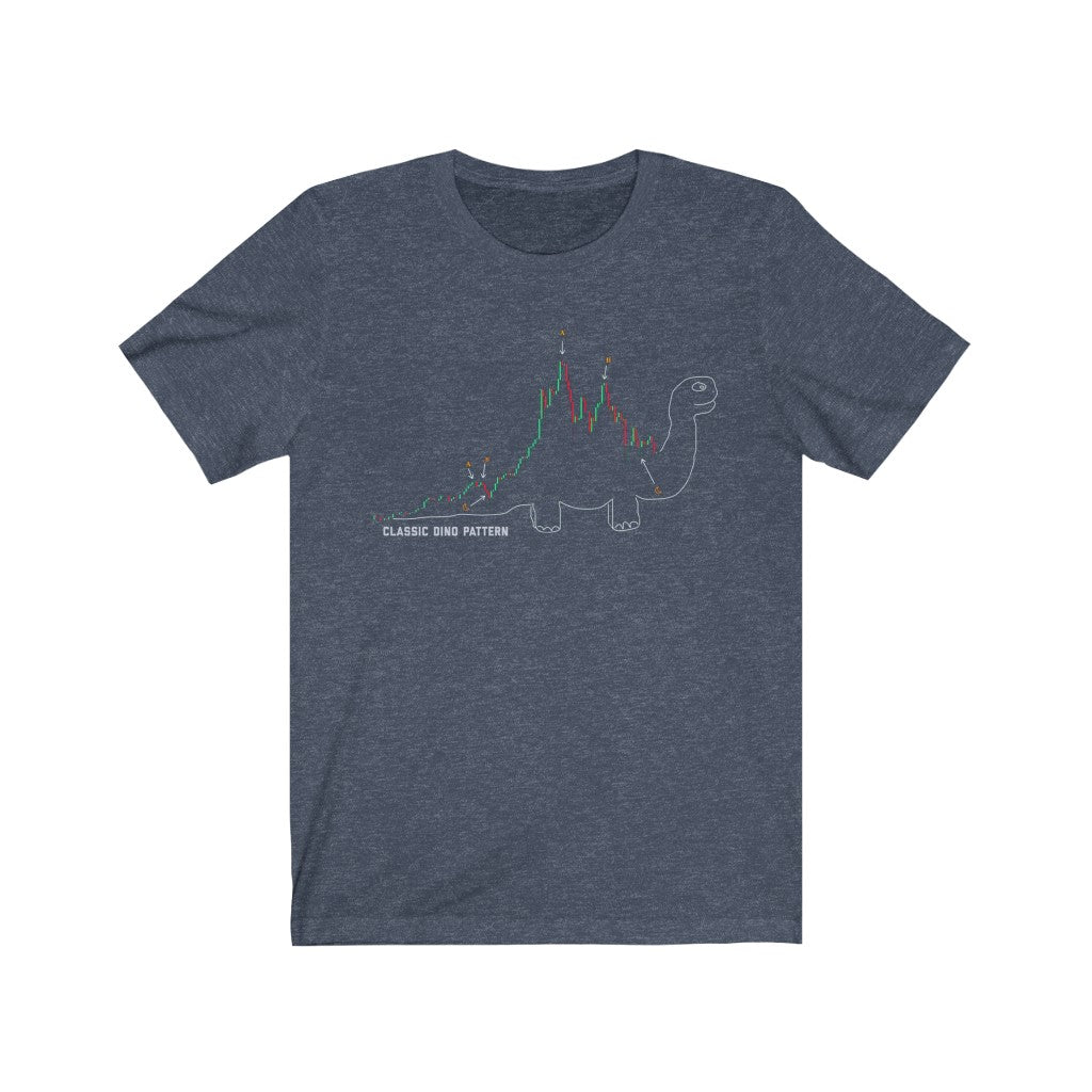 Classic Dino Pattern T-Shirt - WallStreet Autist