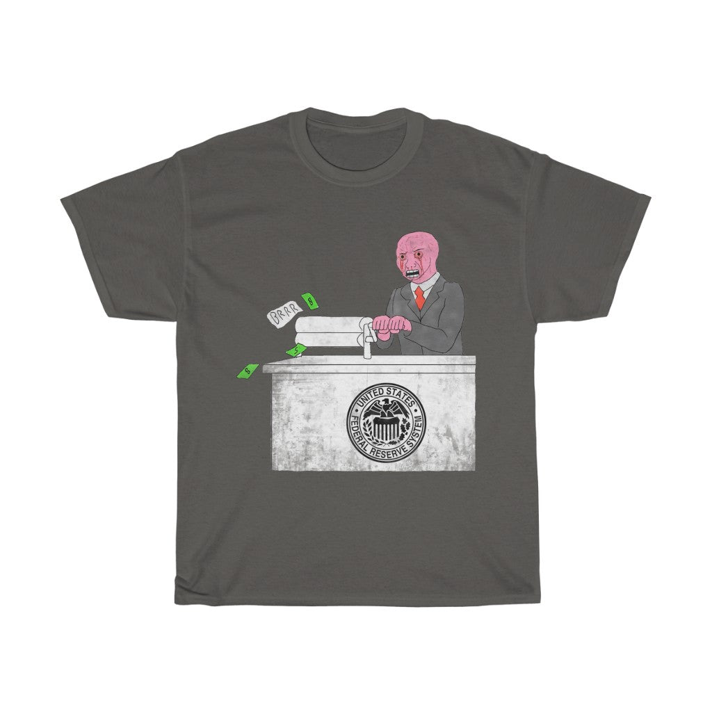 Money Printer Go BRRR FED Unisex Cotton Tee - WallStreet Autist