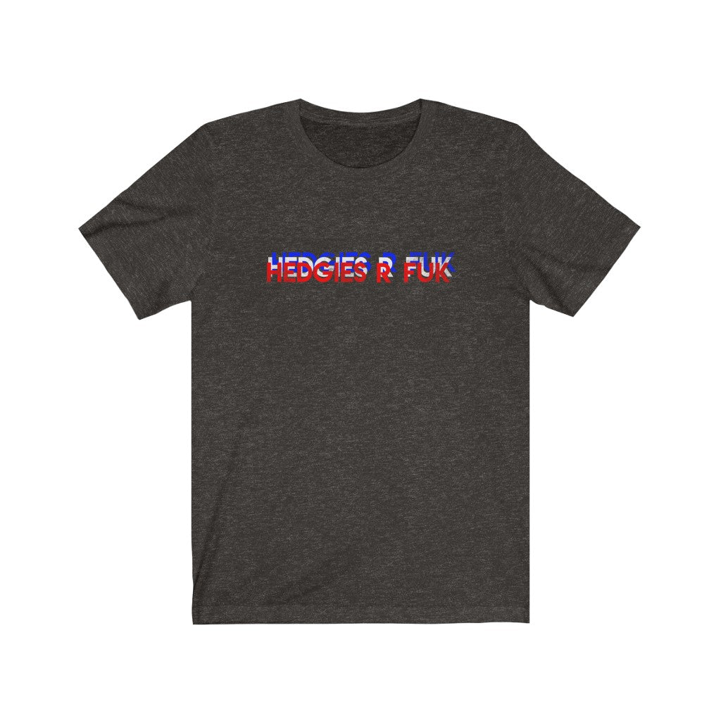Hedgies R Fuk 3 Color Block Unisex Jersey Short Sleeve Tee - WallStreet Autist