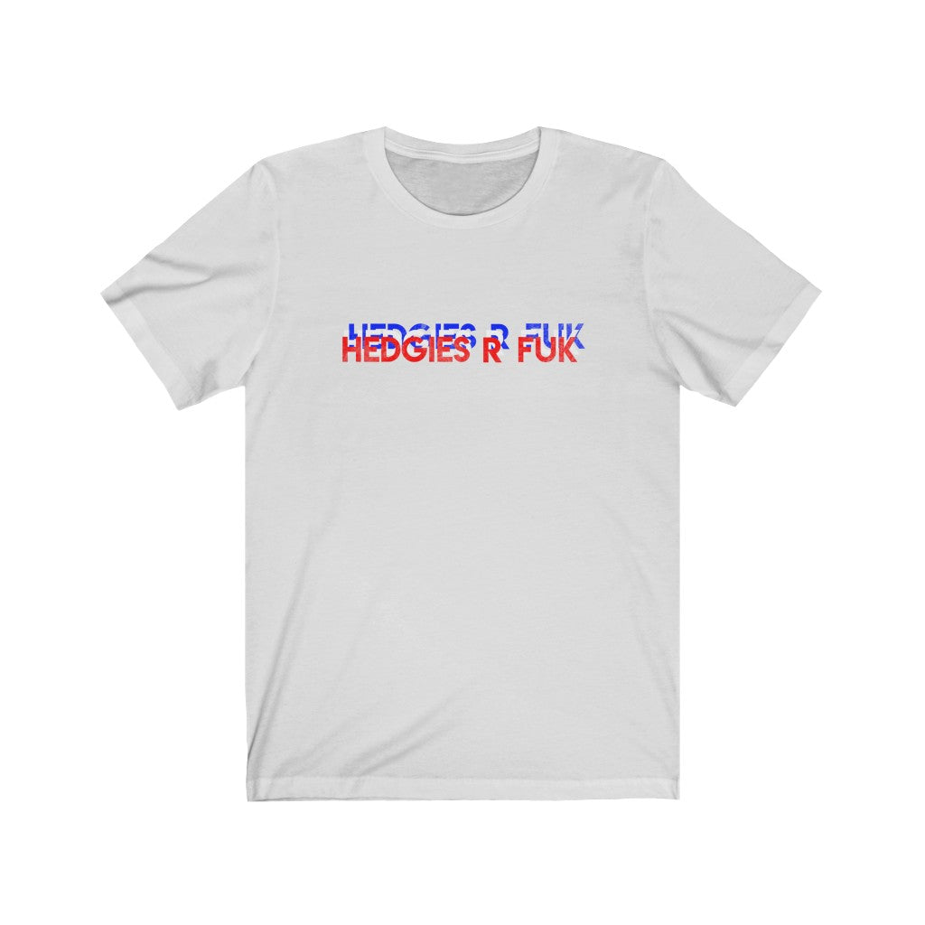 Hedgies R Fuk 3 Color Block Unisex Jersey Short Sleeve Tee - WallStreet Autist