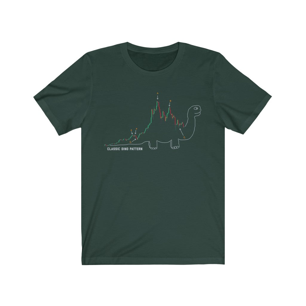 Classic Dino Pattern T-Shirt - WallStreet Autist