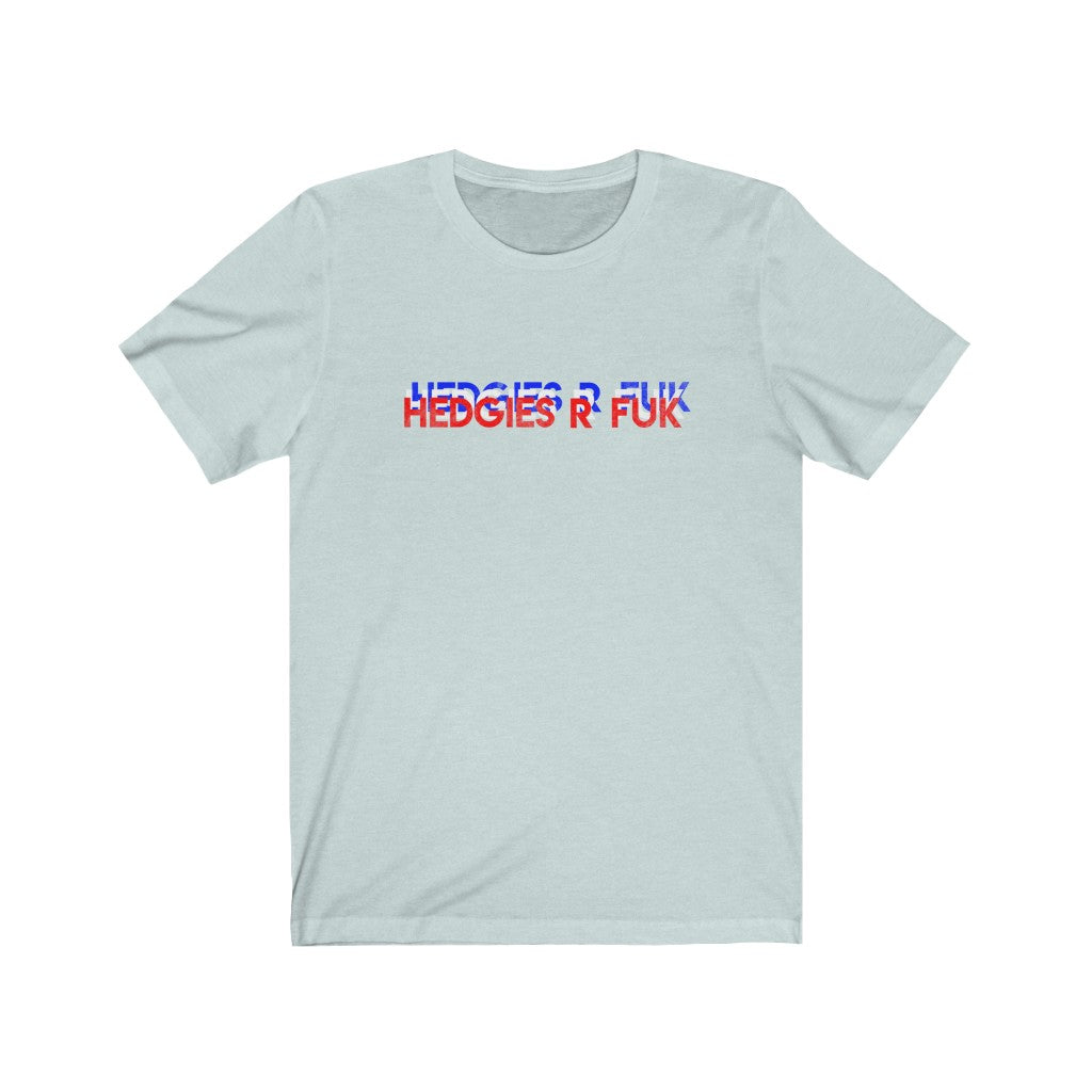 Hedgies R Fuk 3 Color Block Unisex Jersey Short Sleeve Tee - WallStreet Autist