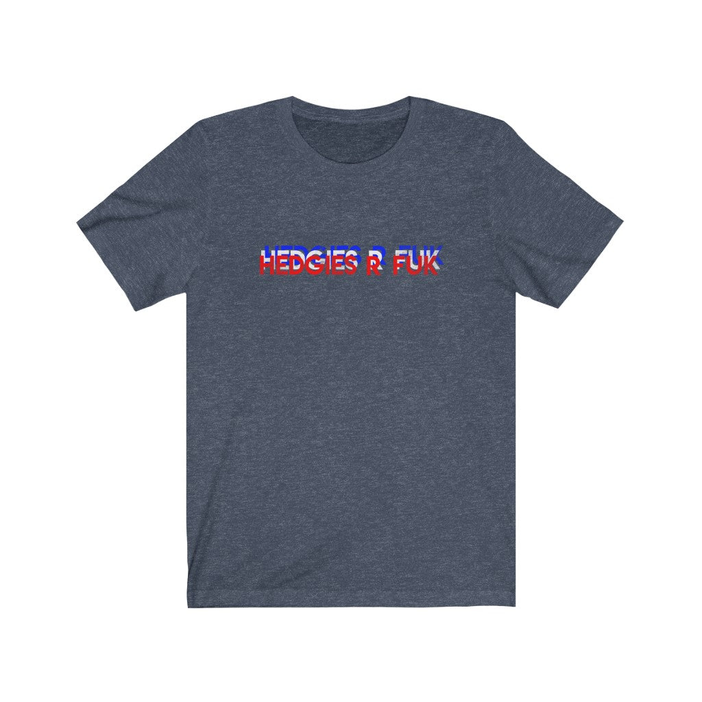 Hedgies R Fuk 3 Color Block Unisex Jersey Short Sleeve Tee - WallStreet Autist