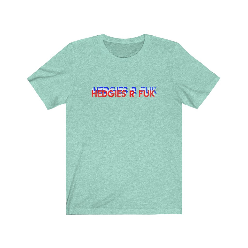 Hedgies R Fuk 3 Color Block Unisex Jersey Short Sleeve Tee - WallStreet Autist