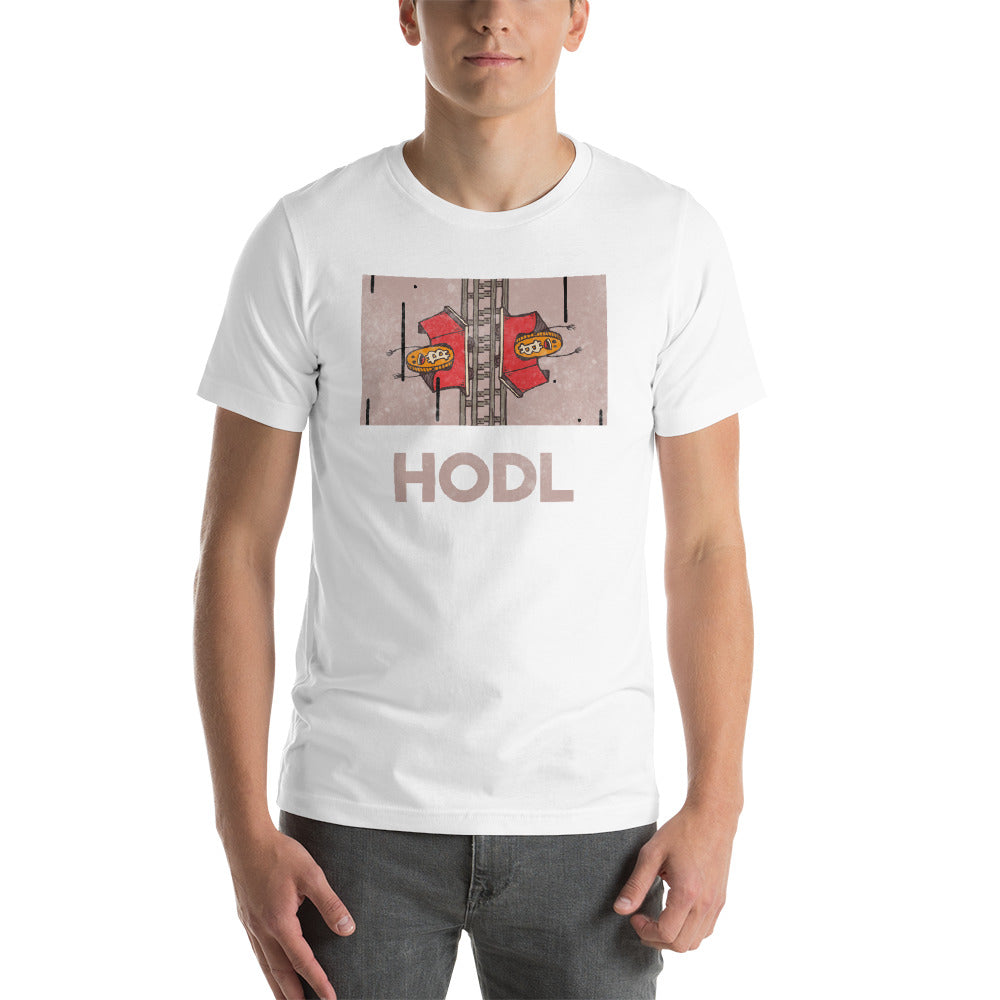 Bitcoin Hodl Roller Coaster Short-Sleeve Unisex T-Shirt - WallStreet Autist