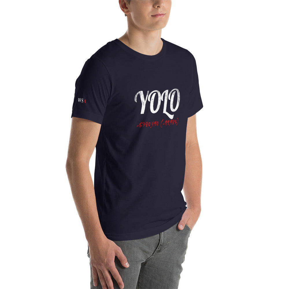 YOLO Colored Short-Sleeve Unisex T-Shirt - WallStreet Autist