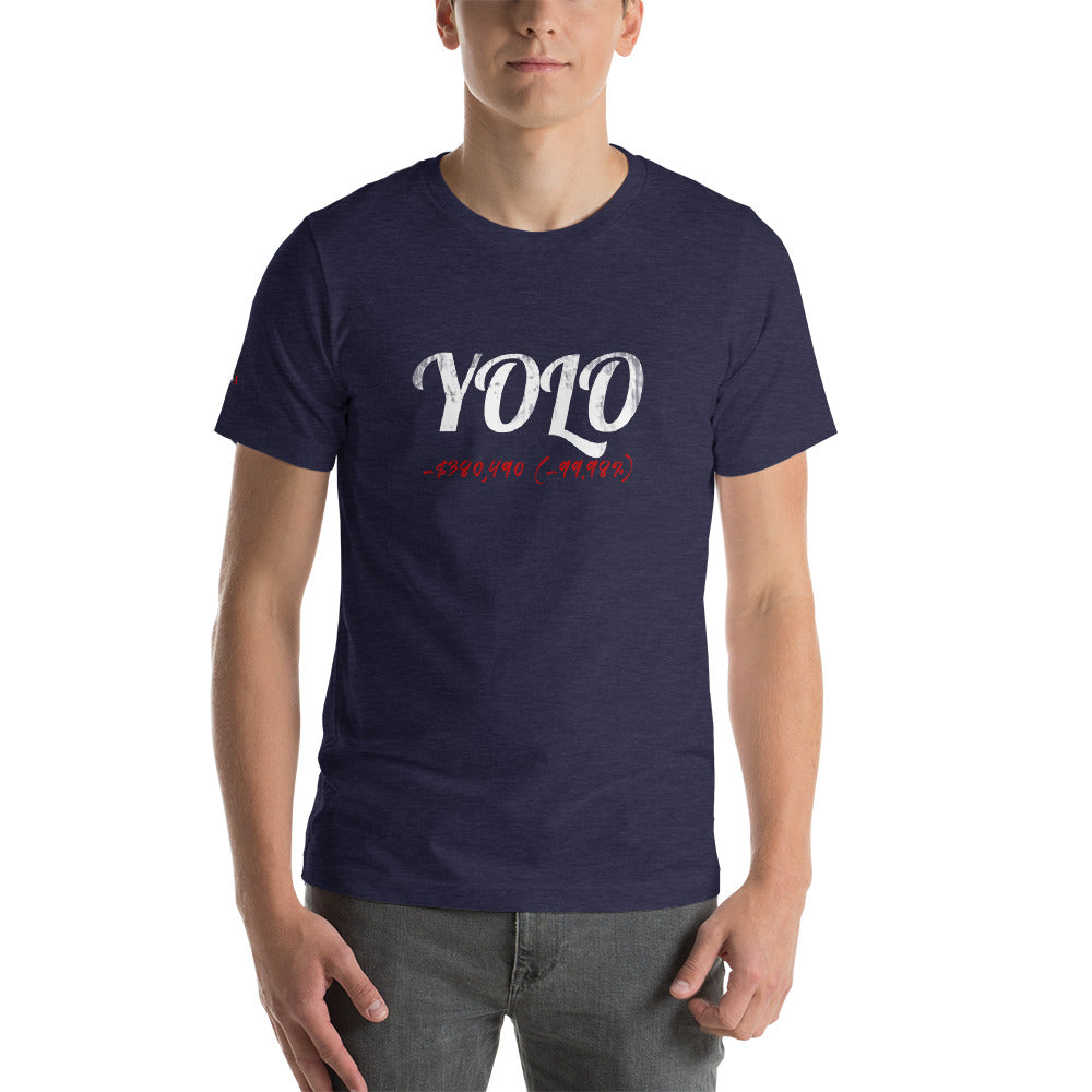 YOLO Colored Short-Sleeve Unisex T-Shirt - WallStreet Autist
