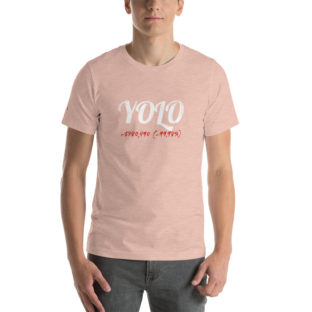 YOLO Colored Short-Sleeve Unisex T-Shirt - WallStreet Autist