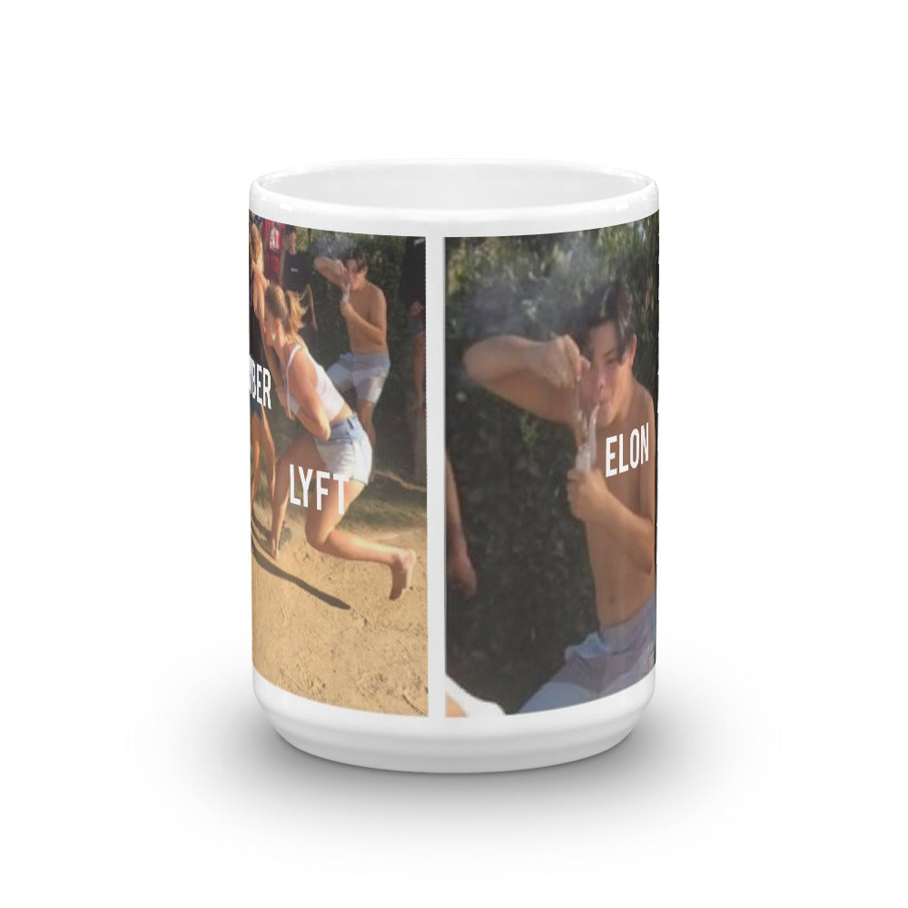 Uber, Lyft, Elon Dabbing Mug - WallStreet Autist