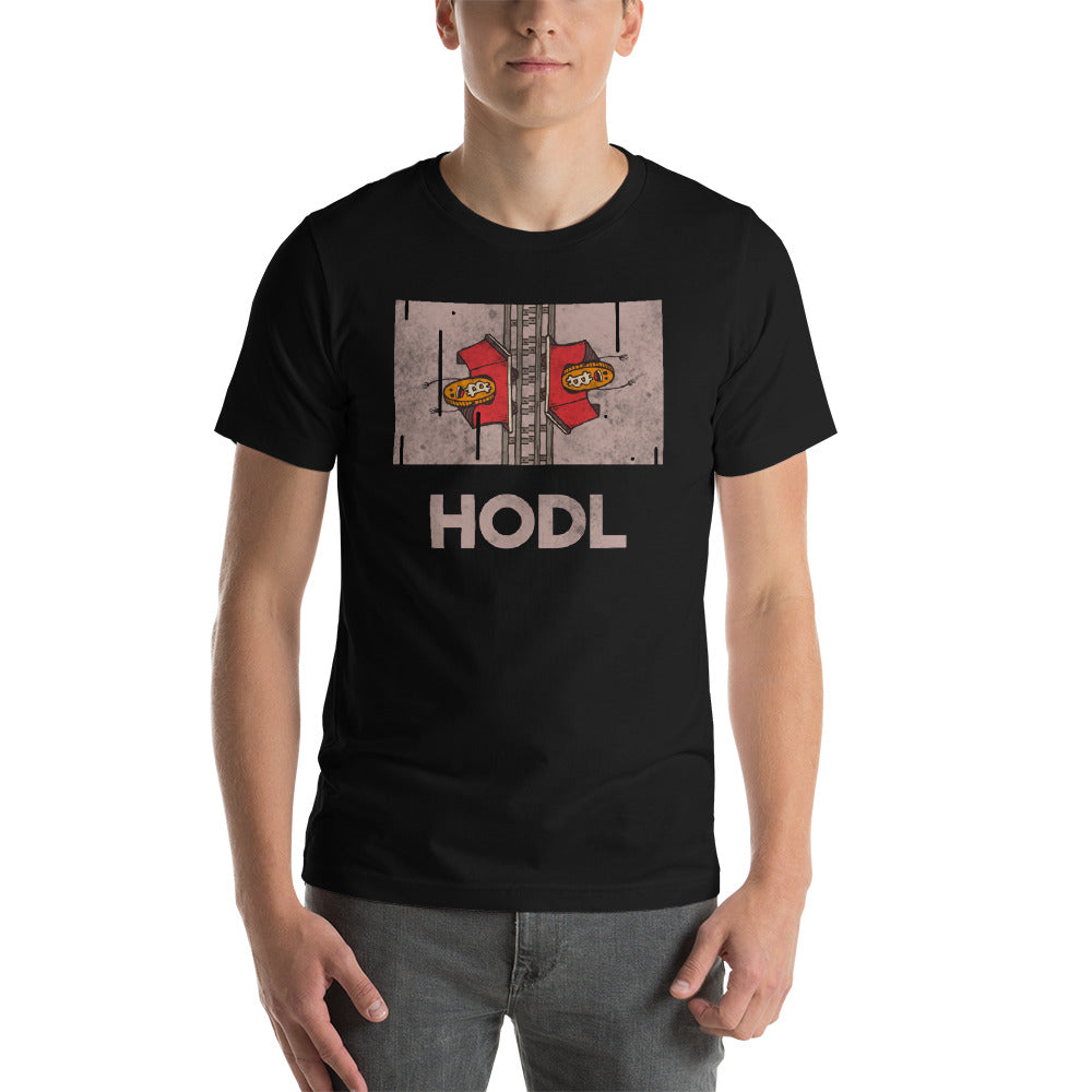 Bitcoin Hodl Roller Coaster Short-Sleeve Unisex T-Shirt - WallStreet Autist