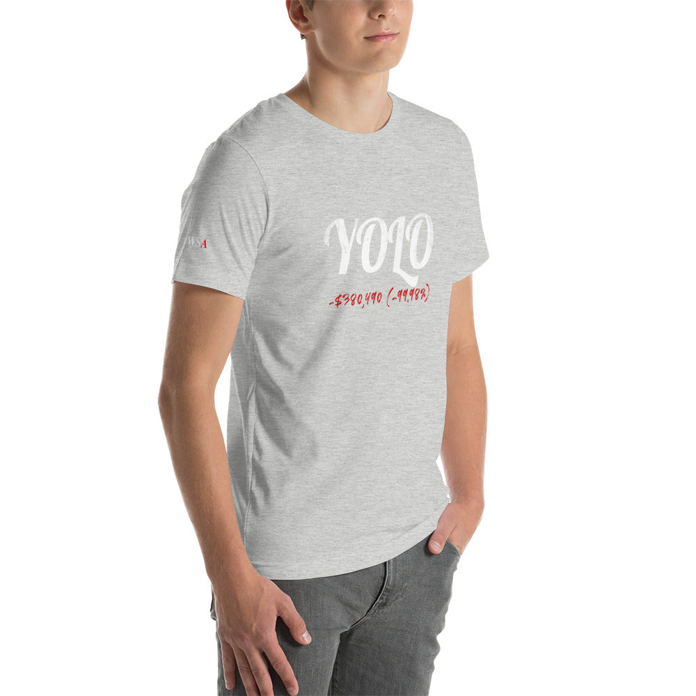 YOLO Colored Short-Sleeve Unisex T-Shirt - WallStreet Autist