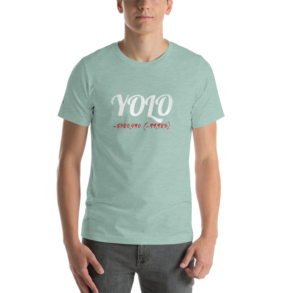 YOLO Colored Short-Sleeve Unisex T-Shirt - WallStreet Autist
