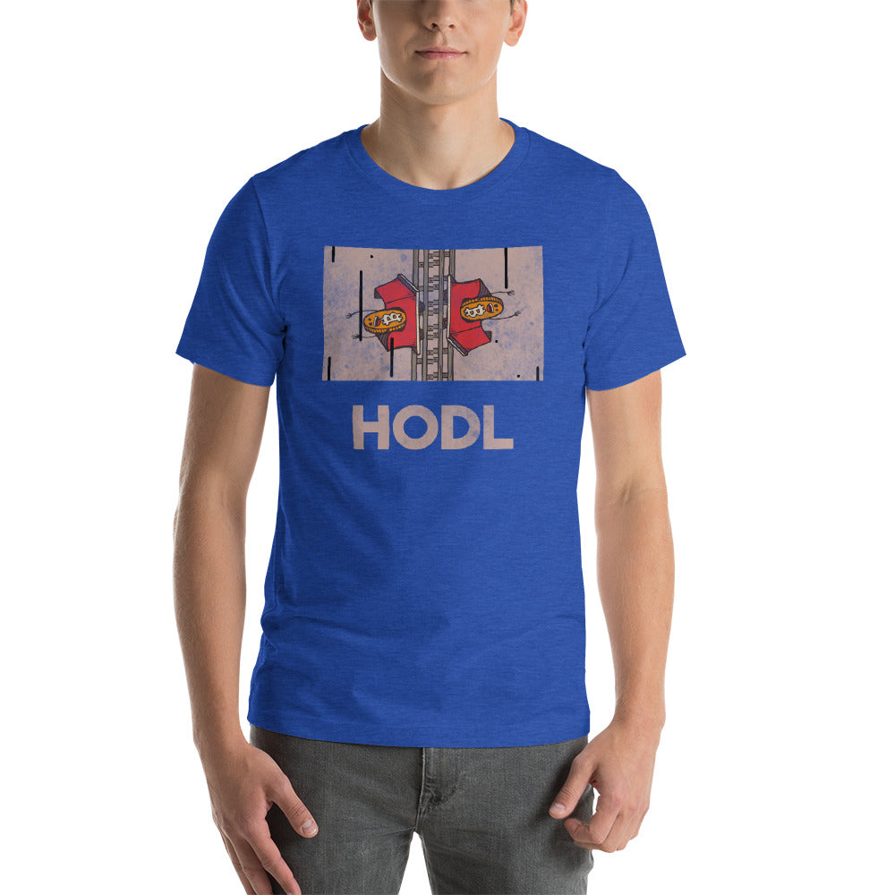 Bitcoin Hodl Roller Coaster Short-Sleeve Unisex T-Shirt - WallStreet Autist