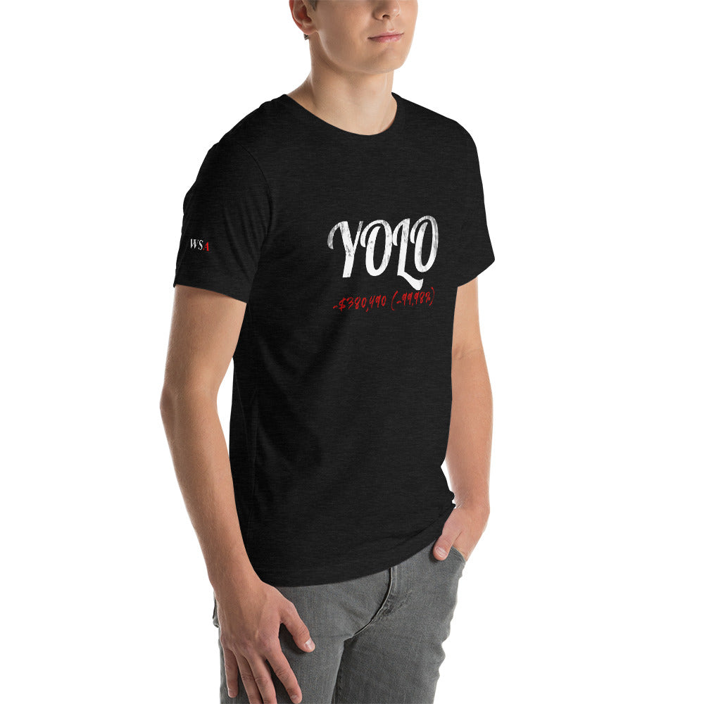 YOLO Colored Short-Sleeve Unisex T-Shirt - WallStreet Autist