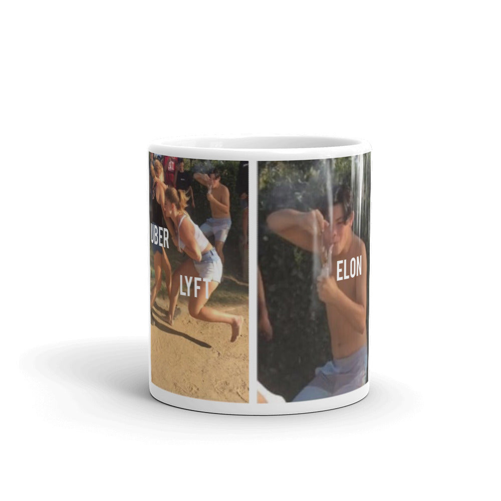 Uber, Lyft, Elon Dabbing Mug - WallStreet Autist