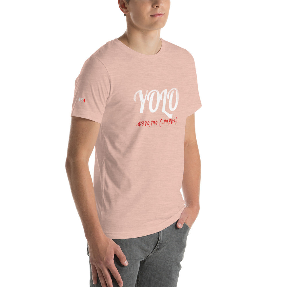 YOLO Colored Short-Sleeve Unisex T-Shirt - WallStreet Autist