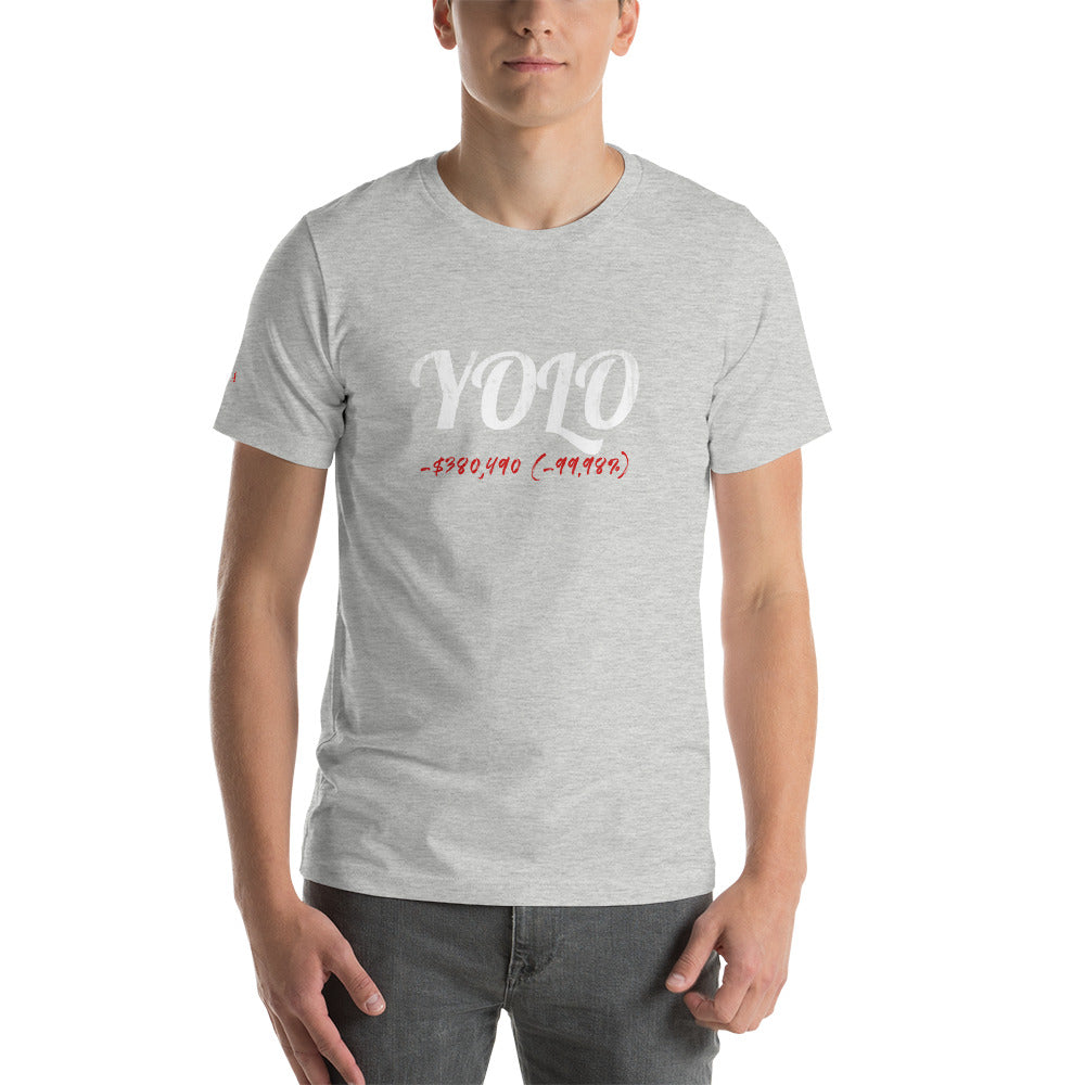 YOLO Colored Short-Sleeve Unisex T-Shirt - WallStreet Autist