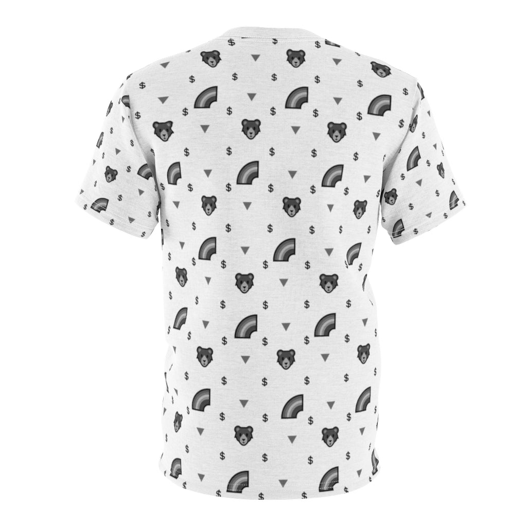 Grey-scaled Gay Bear Print Unisex T-Shirt - WallStreet Autist