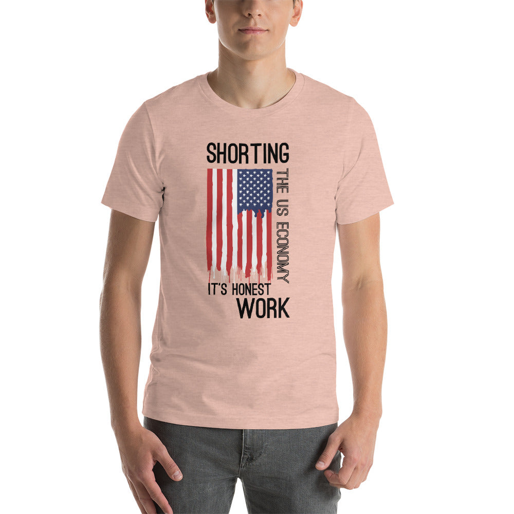 Shorting the US Economy Short-Sleeve Unisex T-Shirt - WallStreet Autist