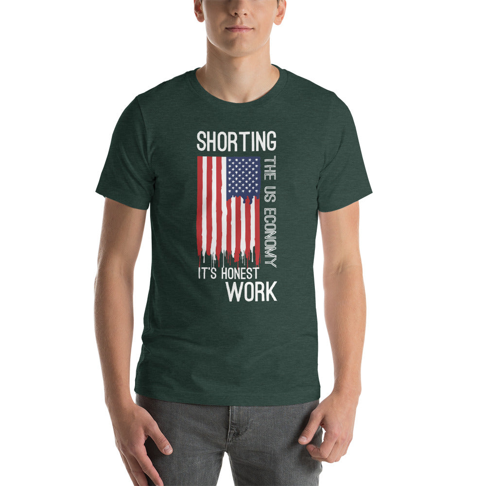 Shorting the US Economy Short-Sleeve Unisex T-Shirt - WallStreet Autist