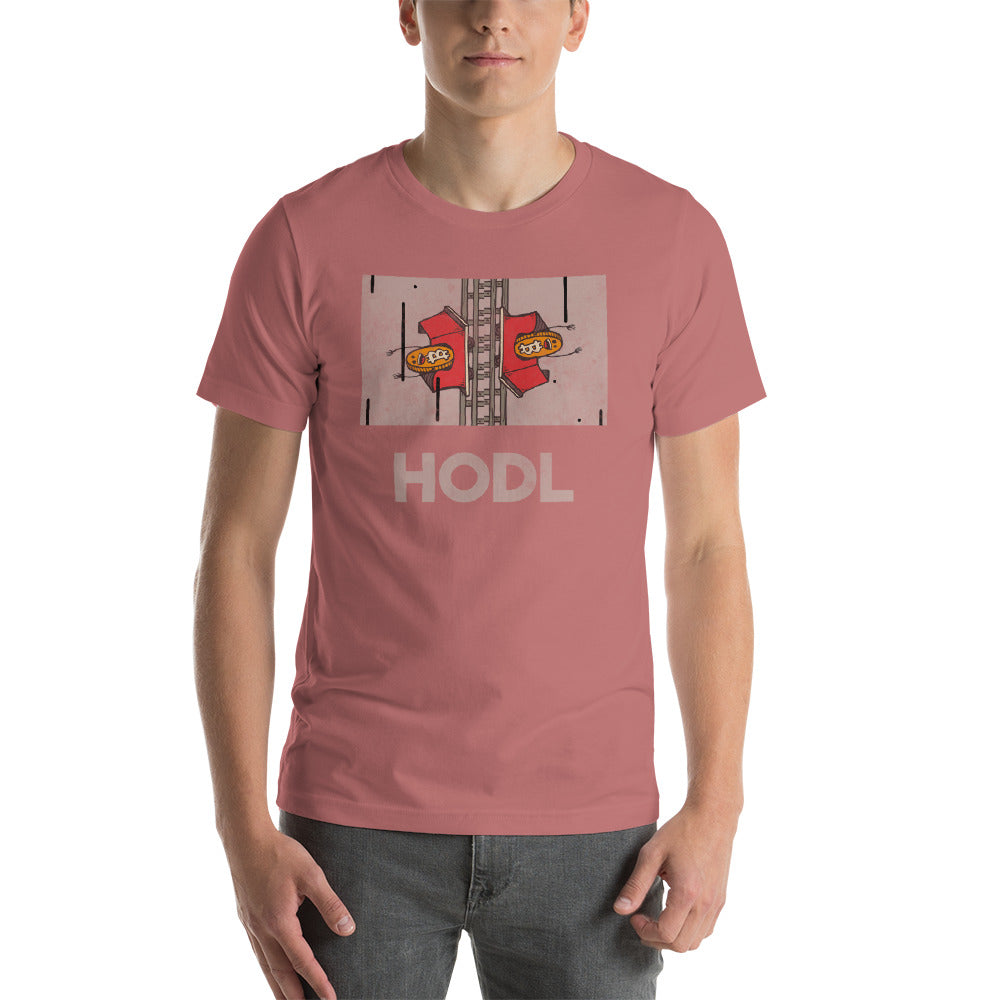 Bitcoin Hodl Roller Coaster Short-Sleeve Unisex T-Shirt - WallStreet Autist