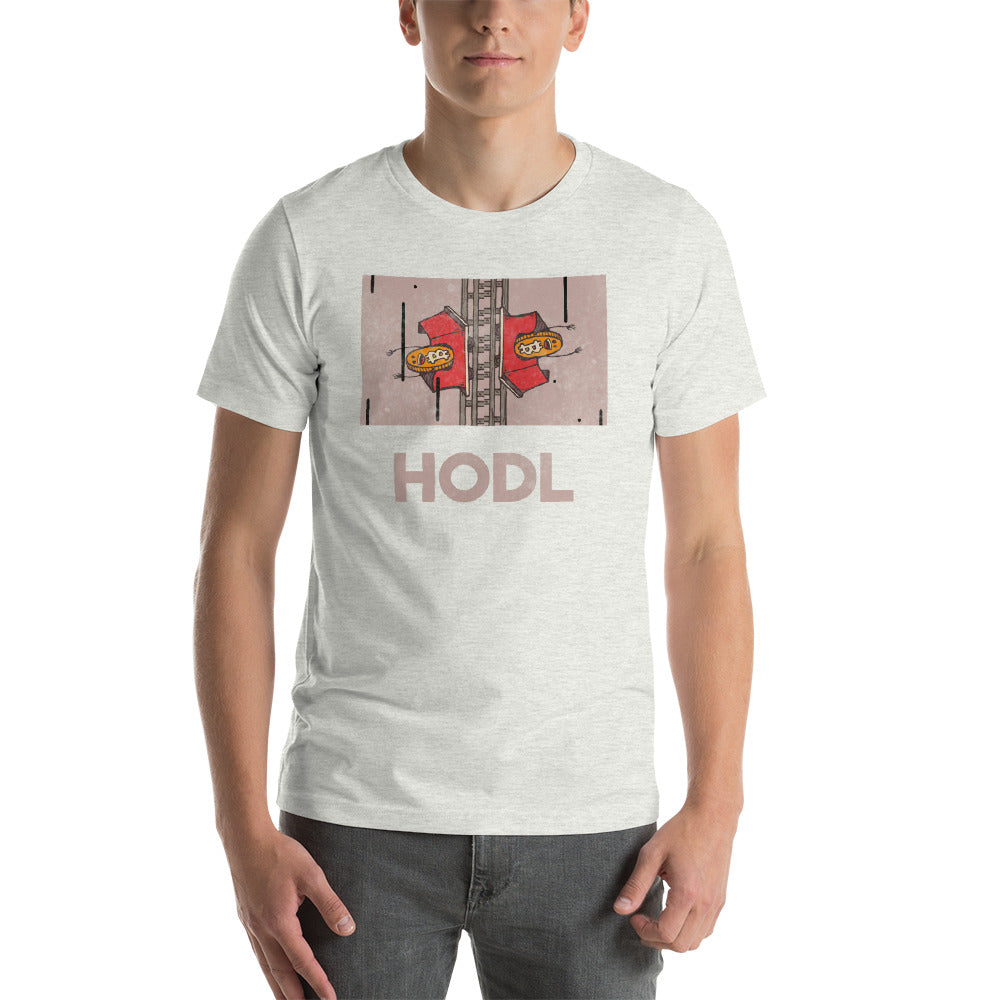 Bitcoin Hodl Roller Coaster Short-Sleeve Unisex T-Shirt - WallStreet Autist