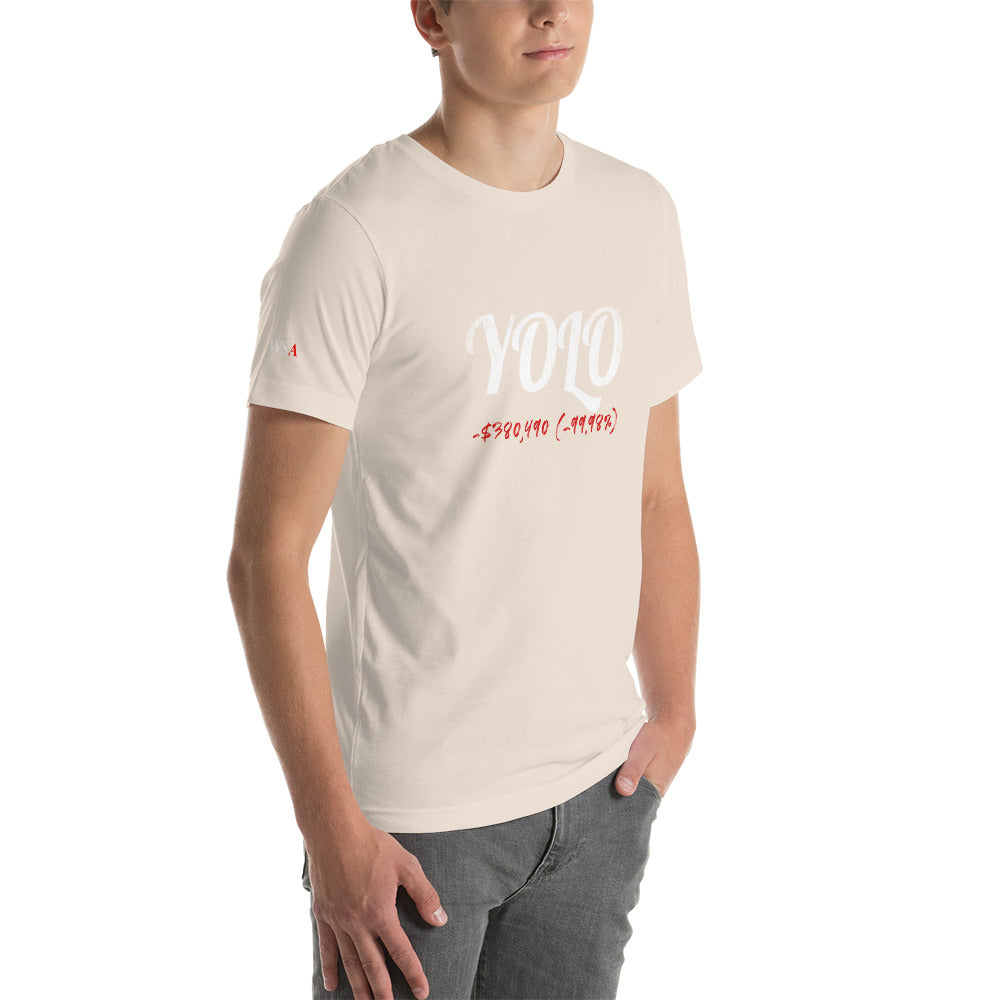 YOLO Colored Short-Sleeve Unisex T-Shirt - WallStreet Autist