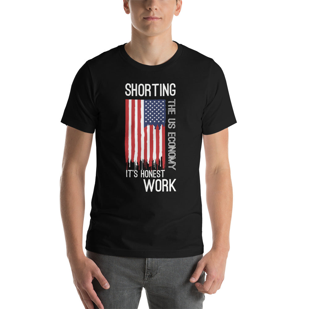 Shorting the US Economy Short-Sleeve Unisex T-Shirt - WallStreet Autist