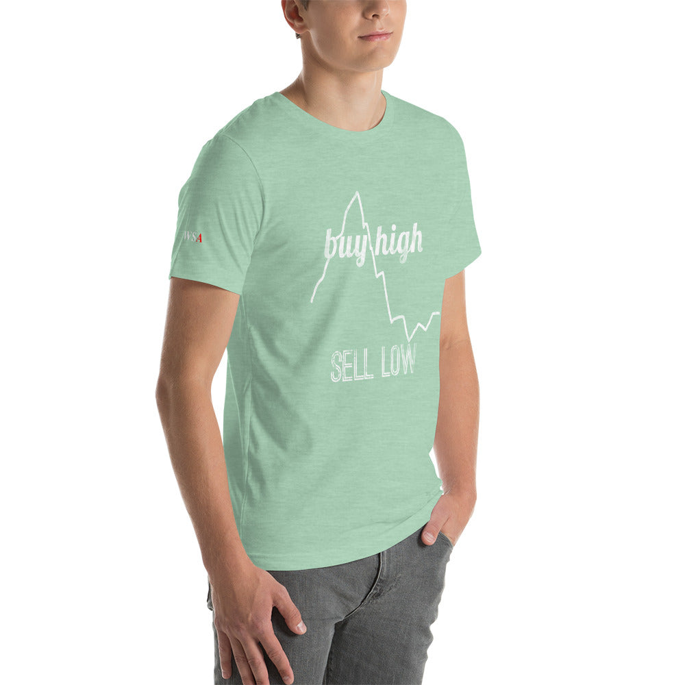 Buy High Sell Low Colored Short-Sleeve Unisex T-Shirt - WallStreet Autist